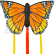Létající drak Motýl, oranžový