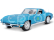 Maisto Chevrolet Corvette 1965 1:18 světle modrá metalíza