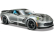 Maisto Corvette Grand Sport 2017 1:24 šedá metalíza