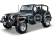 Maisto Jeep Wrangler Rubicon 1:18 modrá metalíza