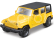 Maisto Jeep Wrangler Unlimited 2015 1:41 žlutá