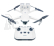 MAVIC AIR 2 - Sada nálepek (uhlíkový design) (White)