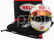 Mini helmet Bell helmet Casco Helmet F1 Kevin Magnussen Team Moneygram Haas N 20 Season 2024 1:2 Bílá