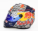 Mini helmet Bell helmet Casco Helmet F1 Sergio Perez Team Oracle Red Bull Racing N 11 Silverstone British Gp 2024 1:2 Stříbrná Modrá Žlutá