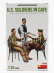 Miniart Figures Soldier Usa Military In Cafe 1944 1:35 /