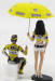 Minichamps Figures Pilota Valentino Rossi E Ombrellina Gp Laguna Seca 2005 1:12 Žlutá Černá