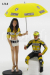Minichamps Figures Pilota Valentino Rossi E Ombrellina Gp Laguna Seca 2005 1:12 Žlutá Černá