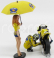 Minichamps Figures Pilota Valentino Rossi E Ombrellina Motogp 2006 1:12 Žlutá Černá