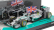 Minichamps Mercedes gp F1  W05 Amg Petronas N 44 World Champion Winner Abu Dhabi Gp With Flag 2014 Lewis Hamilton 1:43 Stříbrná Zelená