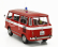 Mitica-diecast Fiat Fiat 850 Familiare Vigili Del Fuoco 1970 – Interno Brown 1:18 Red