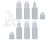 Modelcraft nádobka 15ml s kapátkem (6ks)