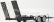 Motor-max Accessories Carrello Trasporto Auto 2-assi - Car Transporter Trailer 1:18 Černá Stříbrná