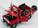 Motor-max Toyota Fj40 Land Cruiser Hard-top Closed 1980 1:24 Červená Bílá