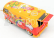 Motor-max Volkswagen T1 Type 2 Van Flower Prower 1962 1:24 Oranžová Červená