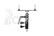 Nanlite T12 holder for 1 tube with Ball Head Yoke with Swivel Pin