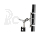 Nanlite T12 holder for 1 tube with Ball Head Yoke with Swivel Pin
