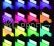 Nastavitelné RGB kapesní světlo (vč baterie)