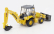 Newray Iveco fiat Daily Roll-off Pianale 2023 With Accessories + New Holland B110c Ruspa Gommata - Scraper Tractor 1:36 Žlutá Černá