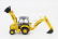 Newray Iveco fiat Daily Roll-off Pianale 2023 With Accessories + New Holland B110c Ruspa Gommata - Scraper Tractor 1:36 Žlutá Černá