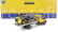 Newray Iveco fiat Daily Roll-off Pianale 2023 With Accessories + New Holland L228 Ruspa Gommata - Skid Steer Scraper Tractor 1:36 Žlutá Černá