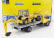 Newray Iveco fiat Daily Roll-off Pianale 2023 With New Holland B110c Ruspa Gommata - Scraper Tractor 1:36 Žlutá Černá