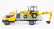 Newray Iveco fiat Daily Roll-off Pianale 2023 With New Holland B110c Ruspa Gommata - Scraper Tractor 1:36 Žlutá Černá