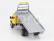 Newray Iveco fiat Daily Roll-off Pianale 2023 With New Holland B110c Ruspa Gommata - Scraper Tractor 1:36 Žlutá Černá