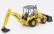 Newray Iveco fiat Daily Roll-off Pianale 2023 With New Holland B110c Ruspa Gommata - Scraper Tractor 1:36 Žlutá Černá