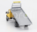 Newray Iveco fiat Daily Roll-off Pianale 2023 With New Holland L228 Ruspa Gommata - Skid Steer Scraper Tractor 1:36 Žlutá Černá