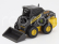 Newray Iveco fiat Daily Roll-off Pianale 2023 With New Holland L228 Ruspa Gommata - Skid Steer Scraper Tractor 1:36 Žlutá Černá