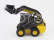 Newray Iveco fiat Daily Roll-off Pianale 2023 With New Holland L228 Ruspa Gommata - Skid Steer Scraper Tractor 1:36 Žlutá Černá