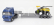 Newray Iveco fiat Stralis 540 Truck Pianale 2009 With New Holland Fr920 Mietitrebbia Gommata Harvester 1:43 Modrá Žlutá Černá