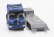 Newray Iveco fiat Stralis 540 Truck Pianale 2009 With New Holland Fr920 Mietitrebbia Gommata Harvester 1:43 Modrá Žlutá Černá
