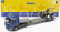 Newray Iveco fiat Stralis 540 Truck Pianale 2009 With New Holland Fr920 Mietitrebbia Gommata Harvester 1:43 Modrá Žlutá Černá