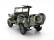 Norev Jeep Willys Cabriolet Open Army D-day Normandy 1944 1:18 Vojenská Zelená