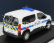 Norev Peugeot Rifter Police Municipale 2019 1:43 Bílá Modrá Žlutá