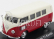 Norev Volkswagen T1 Minibus Autoverhuur Rotterdam 1958 1:43 Červená Bílá