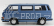 Norev Volkswagen T3 Multivan Minibus Blue Star 1992 1:18 Světle Modrá Met