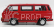 Norev Volkswagen T3 Multivan Minibus Red Star 1992 1:18 Red