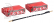 NOSRAM 3700 - Saddle Pack LCG - 110C/55C - 7.4V LiPo - 1/10 Competition Car Line Hardcase