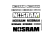 NOSRAM LOGO nálepky, malé