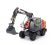 Nzg Kaelble 155w Atlas Escavatore Gommato - Excavator 1:50 Šedo Oranžová
