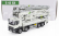 Nzg Mercedes benz Arocs 4542 Truck 4-assi 2018 - Autopompa Per Calcestruzzo Schwing S 43 Sx - Cement Pump 1:50 Bílá Černá
