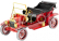 Ocelová stavebnice Ford 1908 Model T, červená