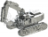 Ocelová stavebnice Tireless Digger Excavator