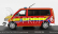 Odeon Volkswagen T6 Minibus Sapeurs Pompiers Cgdis Luxembourg 2015 1:43 Červená Žlutá Bílá