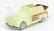 Officina-942 Fiat 1100 E Cabriolet Open Venilia Carrozzeria Savio 1949 1:76 Světle Žluté Dřevo