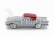Officina-942 Fiat 1200 Coupe Carrozzeria Ghia 1958 1:76 Šedá Červená