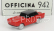 Officina-942 Fiat 1200 Coupe Carrozzeria Scionieri 1958 1:76 Červená Černá