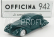 Officina-942 Fiat 1500 Berlinetta Superleggera Touring 1939 1:76 Zelená